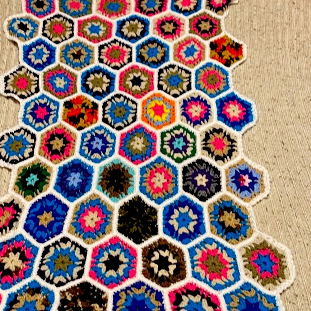 Handmade crochet quilt